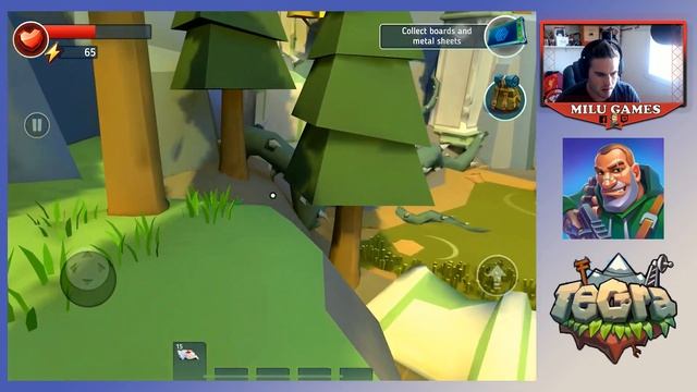 ??❤️TEGRA: Crafting And Building Survival Shooter: Un Juego Off-line Para Pasar Las Vacaciones!