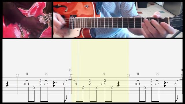 Rythmique BLUES SHUFFLE Guitare Fort SIMPLE Mais Efficace / Tuto  + Tablature