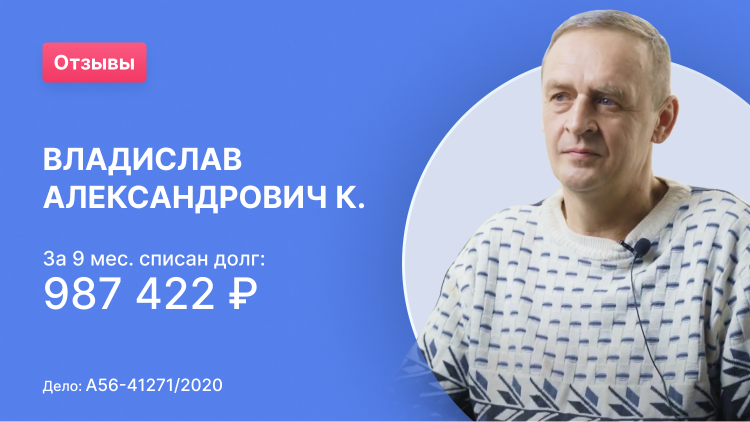Владислав Александрович К. Номер дела: А56-412712020