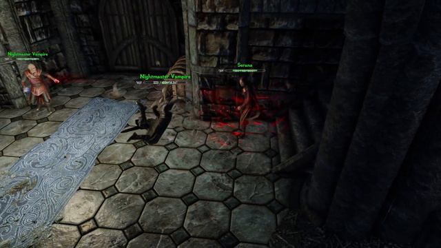(QOTD) Serana Vs Nightmaster Vampire (Adept) | Skyrim
