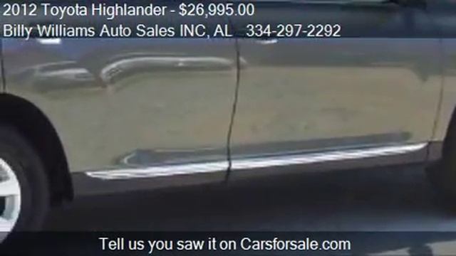 2012 Toyota Highlander SE For Sale In Phenix City, AL 36870