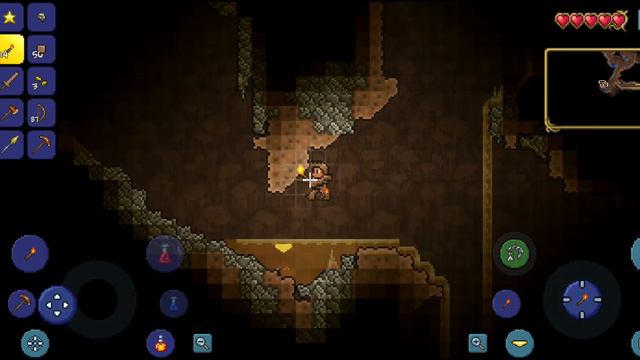 Нашел сердце в шахте играем в Террарию.