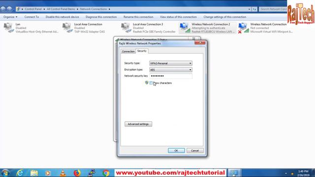 How To Change Wifi Password On Windows 7 & Windows 10 | RajTech |