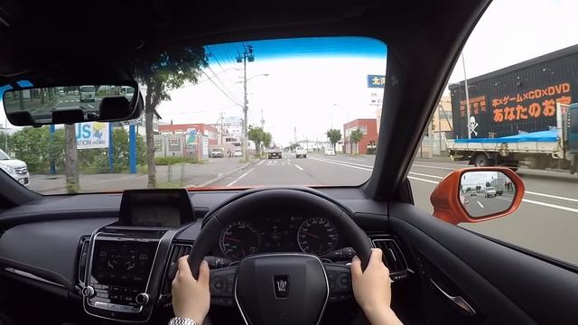 【Test Drive】2018 New TOYOTA CROWN HYBRID 2.5 RS Advance Four - POV City Drive