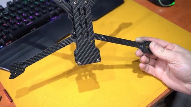 Кастомная 7 дюймовая Long Rang рамка для FPV дрона #FPV #Longrange #FPVFrame