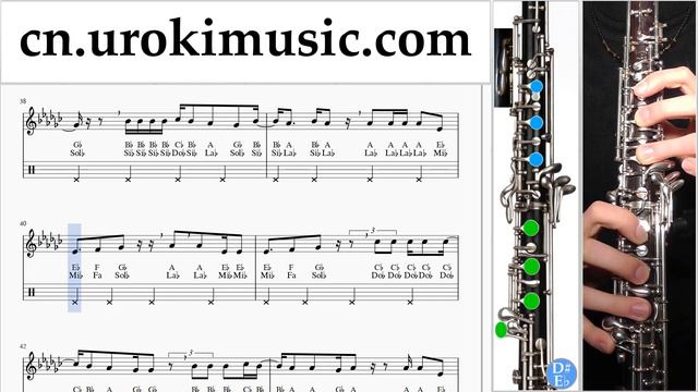 双簧管教学 Vaina Loca - Ozuna X Manuel Turizo 指法谱 Um-ih791