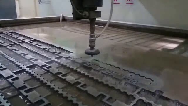 Раскрой стали 0.5мм. Станок гидроабразивной резки WTJ