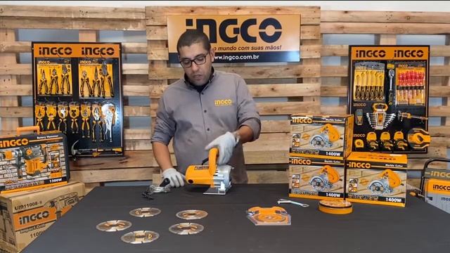 SERRA MÁRMORE INGCO 4.3/8” 1400W