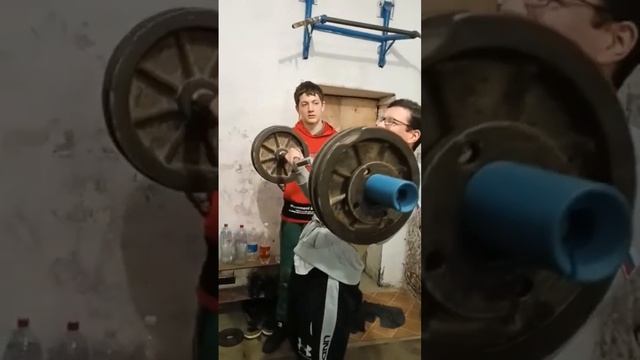 подъём на бицепс 65 кг, 15 лет, 77 кг | #подъём штанги