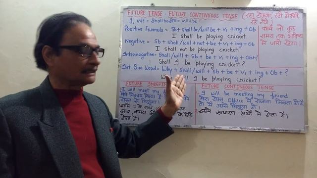 Future Continuous Tense And Difference Between Future Indefinite & Future Continuous Tense