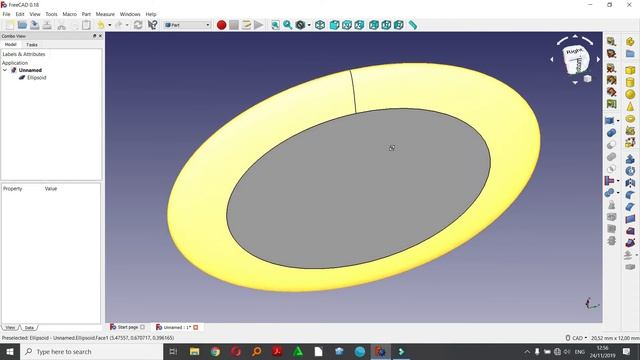 FreeCAD0.18 Create An Ellipsoid