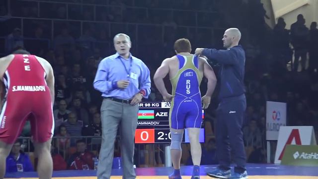 КЕН 2015. Греко-римская борьба. Финал. 98 кг. Муса Евлоев (Россия) - Шахрияр Маммадов (Азербайджан)