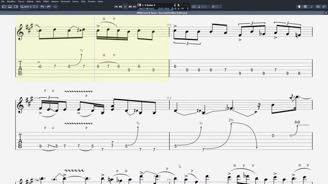 Guns N' Roses - YOU COULD BE MINE - Guitar Solo Tutorial (Tab + Sheet Music)