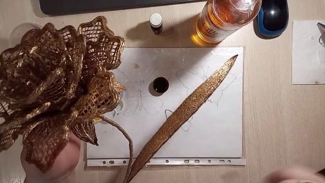 М. К. . Делаю цветы из джута. Часть 4.