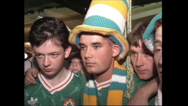 Irish Fans Prepare For The FIFA World Cup Italia 1990