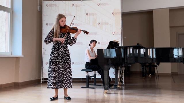 Любовь Храпицкая (Минск)  Концерт для скрипки 1-я часть  4K