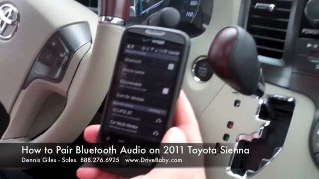 How To Pair Bluetooth Audio On 2011 Toyota Sienna - Milton Ruben Toyota