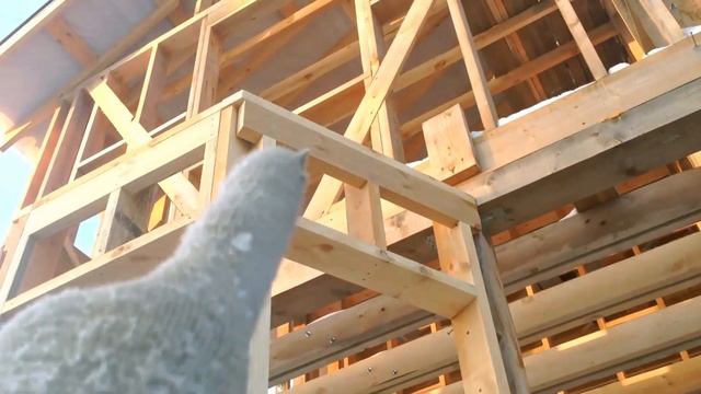 3. Как самому построить каркасный дом в мороз/Эркер/3. How To Build A Frame House In The Cold