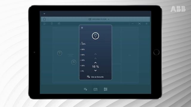 How to operate ABB free@home using a tablet or smartphone