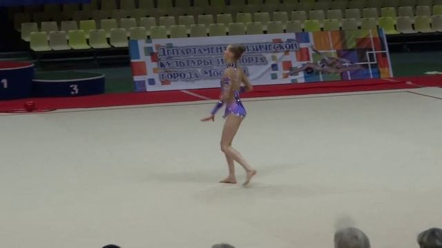 Анна Собещакова, обруч. Чемпионат Москвы. Многоборье, 05.03.2016 (Отбор на Россию)