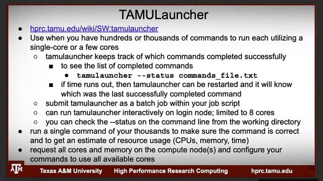 Short Course: Introduction To SLURM Job Scheduling (Fall 2021)