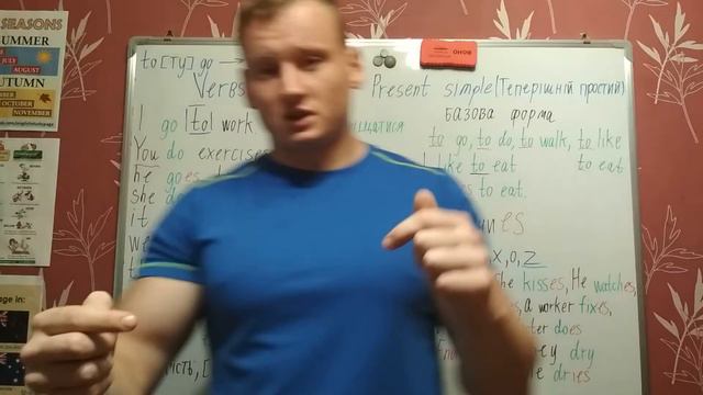 Урок 9. Present Simple. Стверджувальна форма. Дієслова. Англійська українською.