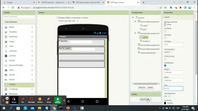 Manejando Sockets Desde El App Inventor 2