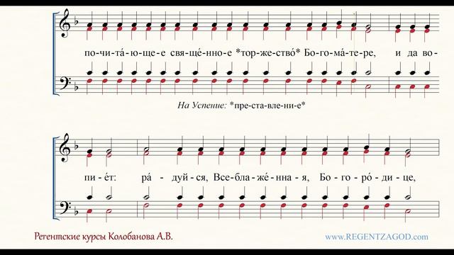 Глас 4, песнь 9, ирмос: 