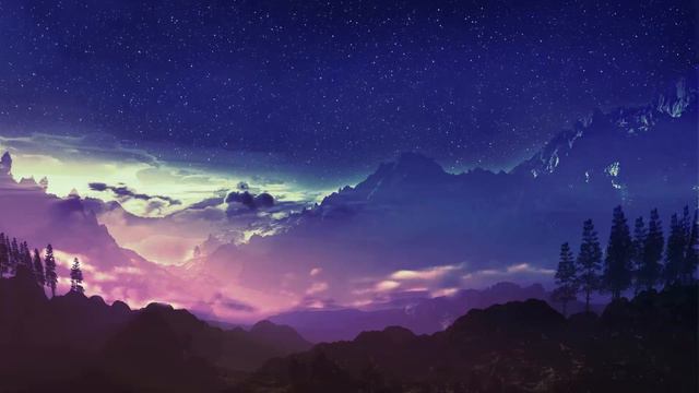Mountain With Stars Nature Live Wallpaper HD