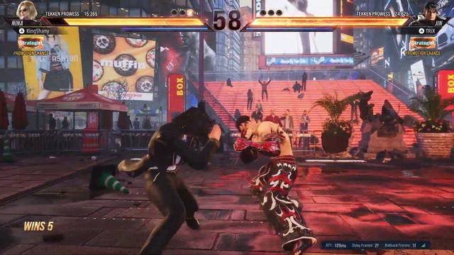 Tekken 8 Nina 5th Dan Combatant Ranked Match