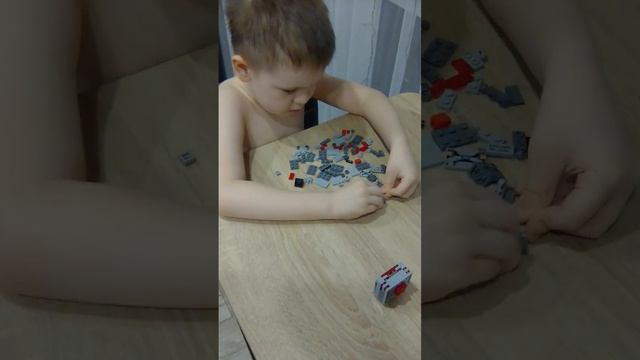 Сборка Голема красного камня, из набора :