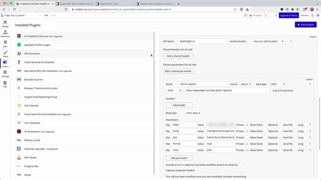 Bubble.io - Text To Speech API Part 1 | Bubble.io Tutorials | Planetnocode.com