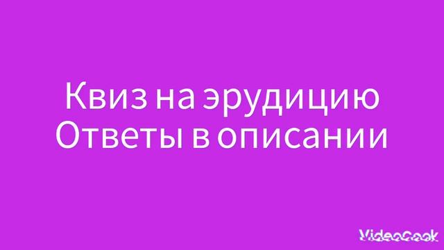 Квиз на эрудицию1