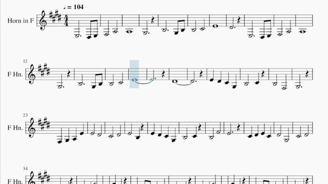 Horn Sheet Music: How To Play Seigi No Chikara (Fairy Tail) By Yasuharu Takanashi