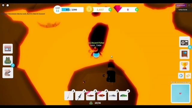 КАК ПОЛУЧИТЬ ЛАВАВУЮ УДОЧКУ В FISHING SIMULATOR ROBLOX???