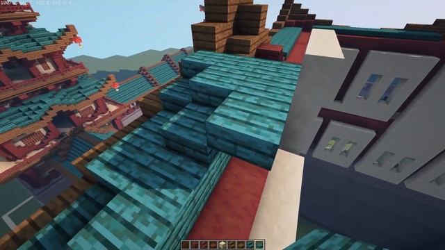 Как построить Японский Замок в Майнкрафте | Туториал. Часть 3