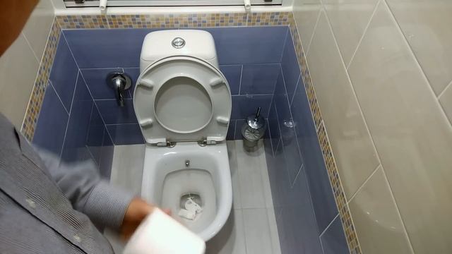 Унитаз с функцией биде VitrA Grand, смыв.