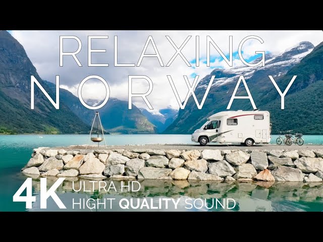 Travel To Norway Enjoy Nature With Meditaion Piano Music | 4K Relaxation Film