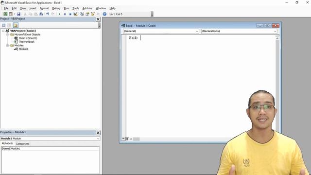 TUTORIAL VBA MACRO EXCEL Part 1: Introduction (Tab Developer, Module, Makro, Tombol, Msgbox)