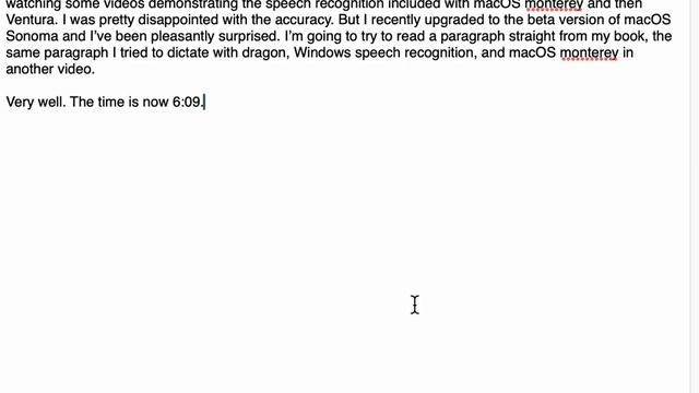 Macos Sonoma Beta Voice Control Speech Recognition Demonstration.