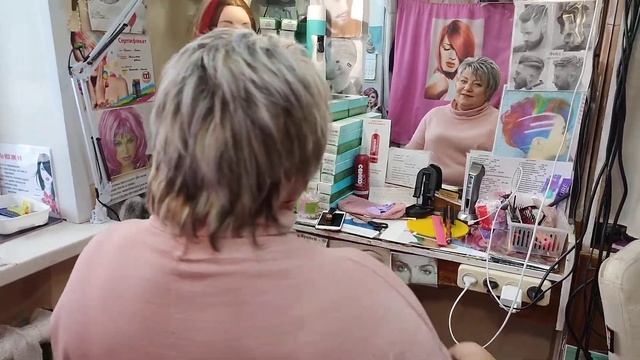 сделали мелирование на фольгу