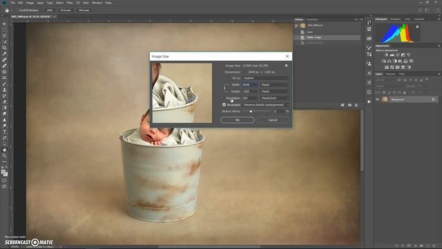 Creating A Resizing And Sharpening Action In Photoshop