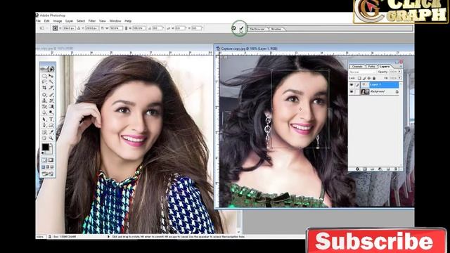 How To Change Face In Photoshop,फेस की कटिंग करके दुसरी फोटो पर लगाना सीखें