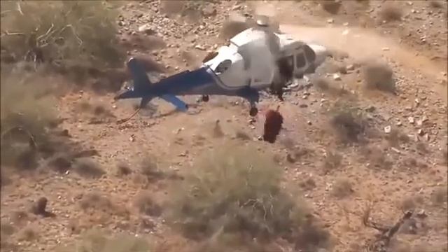 Бабка 70+ лет сломала ногу и её транспортировали вертолётом