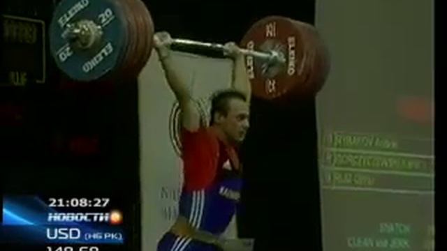 Kazakh Weightlifting Team After The 2009 World Championships