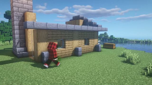 Minecraft | Как построить простой стартовый дом для выживания | How To Build A Simple Starter House