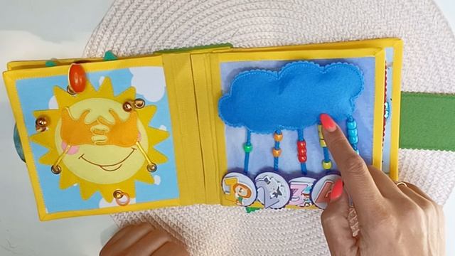 Мягкая развивающая книжка из фетра √39