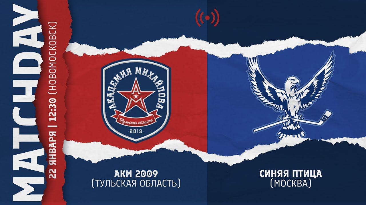 ОПМ /АКМ (Тул. обл.) Vs СИНЯЯ ПТИЦА (Москва) 2009 г.р. / 22.01.2022