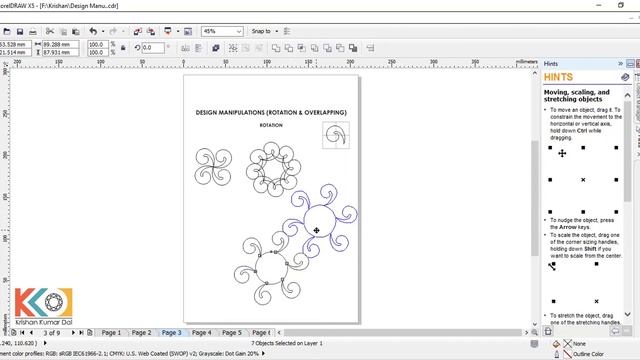 Session 05 | How Can Apply Jewellery Manipulation Techniques In Corel Draw | 2D Jewellery Design |