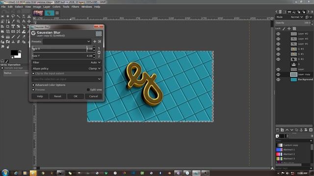 INCREDIBLE FREE 3D Lettering Effect In Gimp 2.10.12- Digital Typography Art!